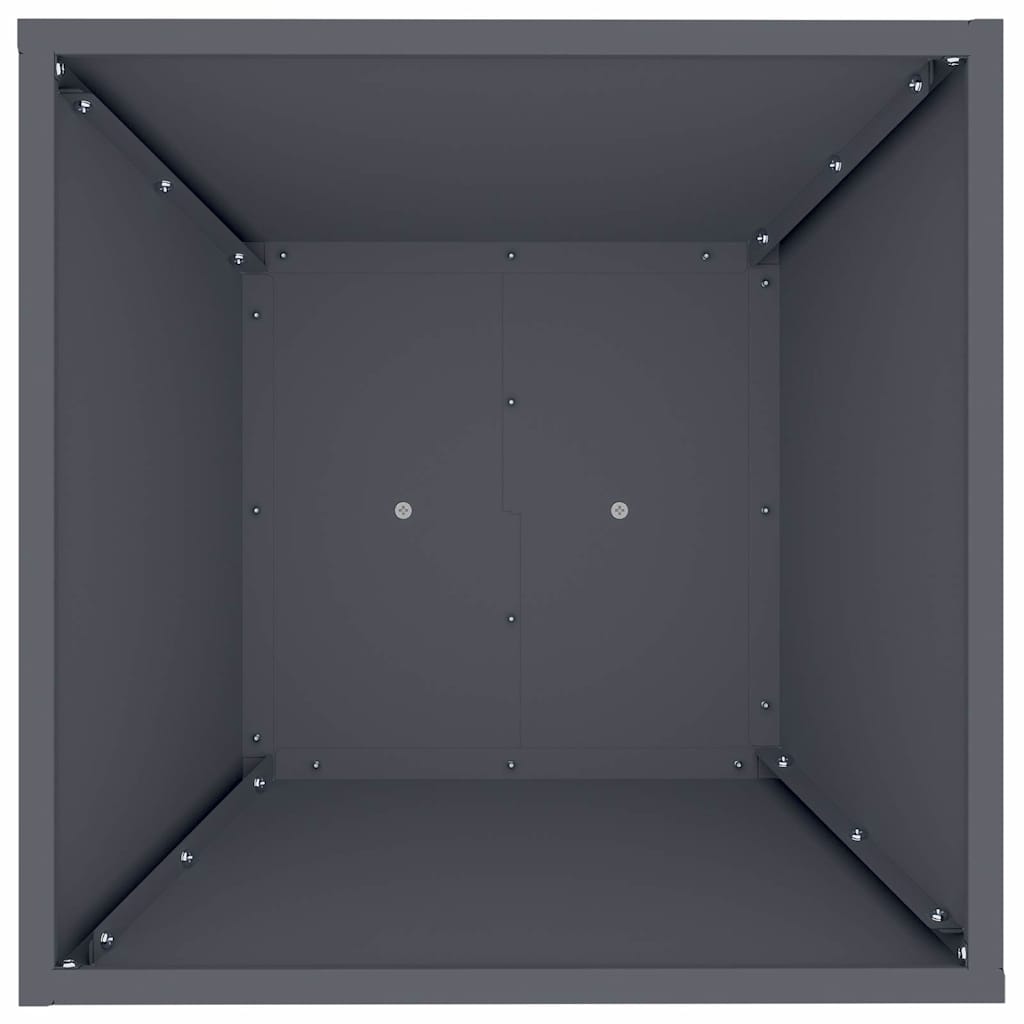 Säulen Pflanzer 2 pcs Anthrazit 40 x 40 x 100 cm