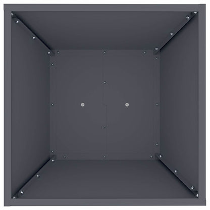 Säulen Pflanzer 2 pcs Anthrazit 40 x 40 x 100 cm