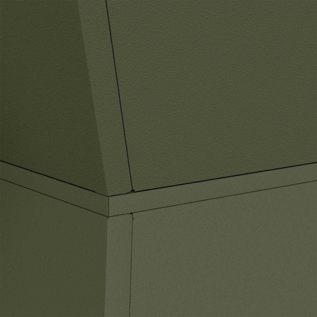vidaXL Säulen Pflanzer Oliv 40 x 40 x 100 cm