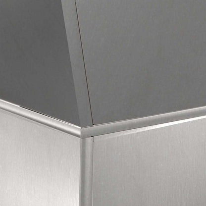 vidaXL Säulen Pflanzer Silber 40 x 40 x 100 cm