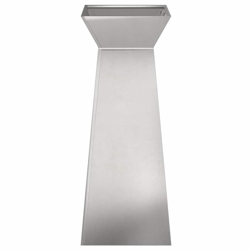 vidaXL Säulen Pflanzer Silber 40 x 40 x 100 cm