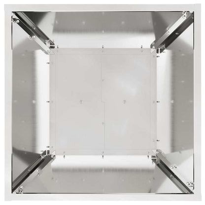 Säulen Pflanzer 2 pcs Silber 40 x 40 x 100 cm