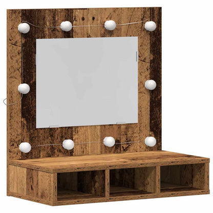 Spiegelschrank Altholz 60 x 31,5 x 62 cm Holzwerkstoff