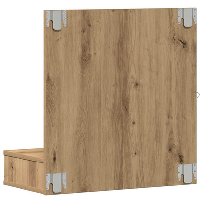 vidaXL Spiegelschrank Artisan-Eiche 60 x 31,5 x 62 cm Holzwerkstoff