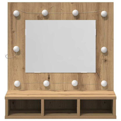 vidaXL Spiegelschrank Artisan-Eiche 60 x 31,5 x 62 cm Holzwerkstoff