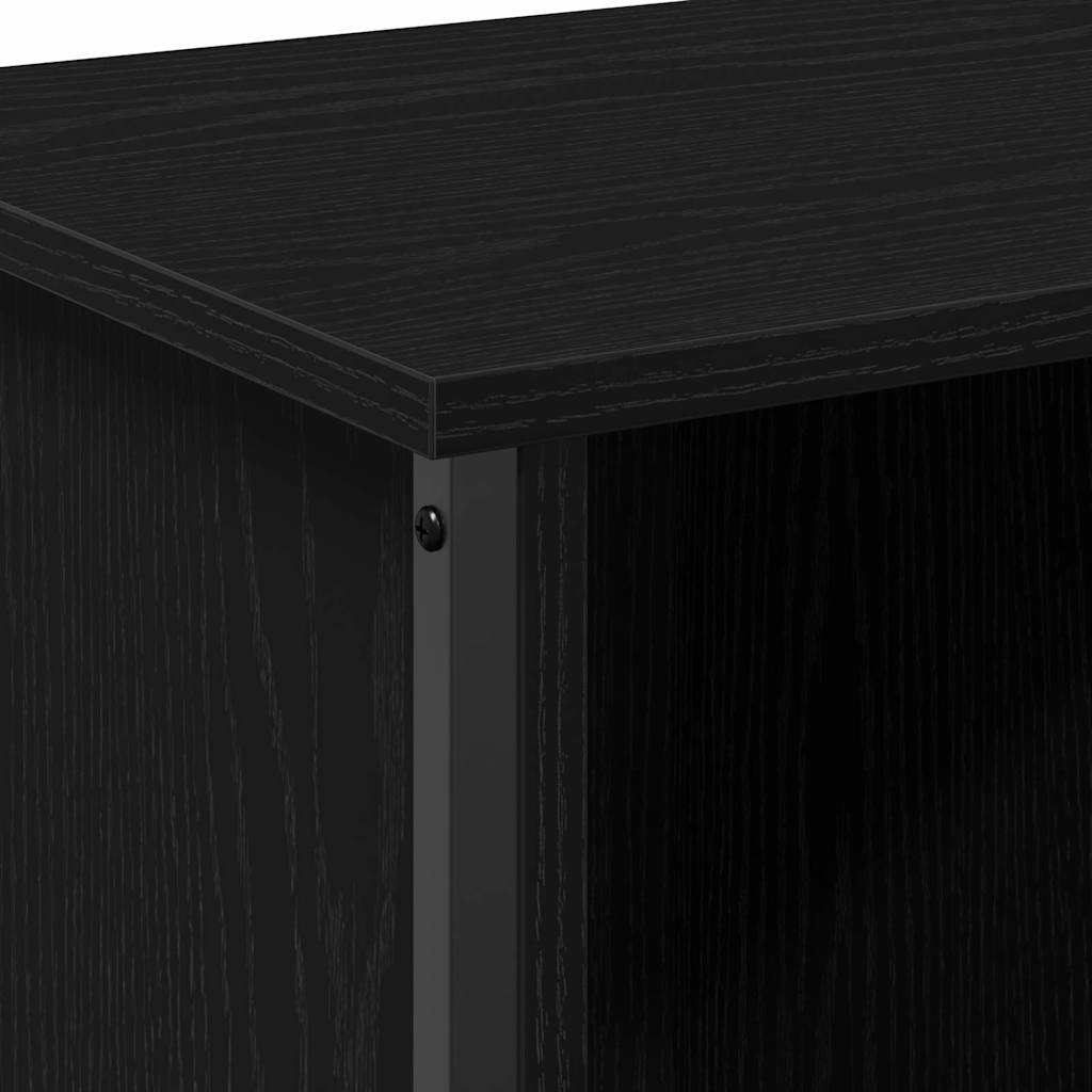 vidaXL TV-Schränk Schwarz Eichen-Optik 102 x 35 x 45 cm Holzwerkstoff