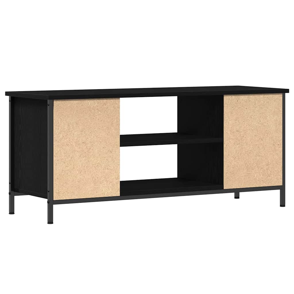 vidaXL TV-Schränk Schwarz Eichen-Optik 102 x 35 x 45 cm Holzwerkstoff