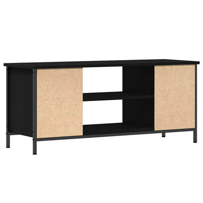 vidaXL TV-Schränk Schwarz Eichen-Optik 102 x 35 x 45 cm Holzwerkstoff