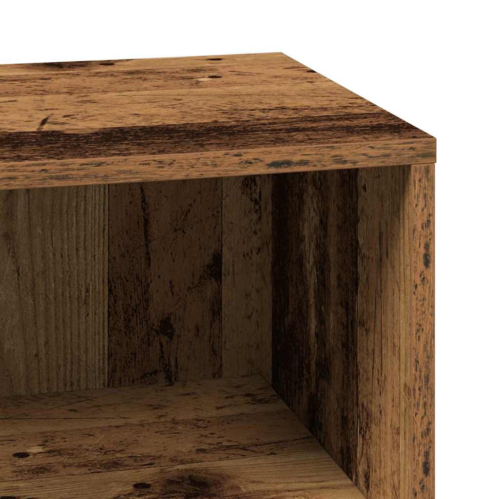 vidaXL Badezimmerschrank mit Tür Altholz 80 x 33 x 60 cm Holzwerkstoff