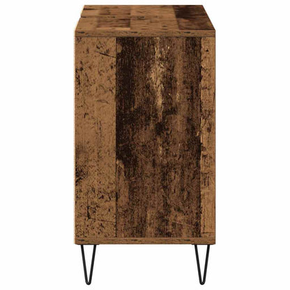 vidaXL Badezimmerschrank mit Tür Altholz 80 x 33 x 60 cm Holzwerkstoff