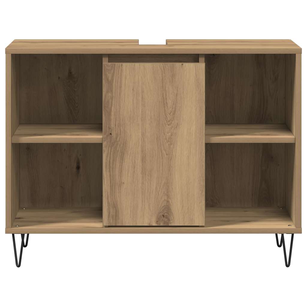 Badezimmerschrank Artisan-Eiche 80 x 33 x 60 cm Holzwerkstoff