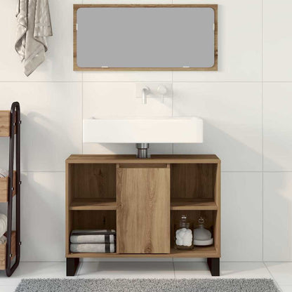 vidaXL Badezimmerschrank Artisan-Eiche 80 x 33 x 60 cm Holzwerkstoff