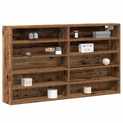 vidaXL Vitrine mit Regal Altholz 100 x 15 x 58 cm Holzwerkstoff