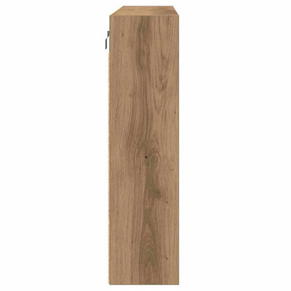 vidaXL Vitrine mit Regal Artisan-Eiche 100 x 15 x 58 cm Holzwerkstoff