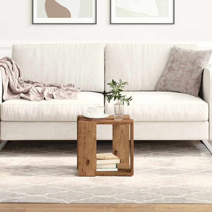 vidaXL Couchtisch Altholz 32 x 32 x 30 cm Holzwerkstoff