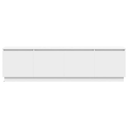 vidaXL TV-Schränk mit LED Weiß 180 x 38 x 49 cm Holzwerkstoff
