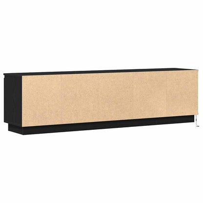 vidaXL TV-Schränk Schwarz Eichen-Optik 180 x 38 x 49 cm Holzwerkstoff