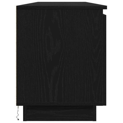 vidaXL TV-Schränk Schwarz Eichen-Optik 180 x 38 x 49 cm Holzwerkstoff