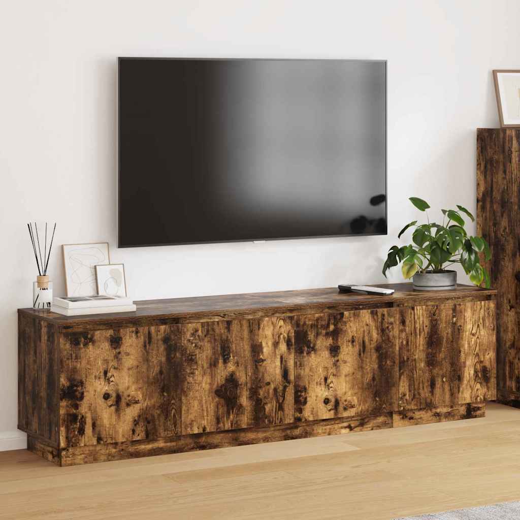 vidaXL TV-Schränk Geräucherte Eiche 180 x 38 x 49 cm Holzwerkstoff