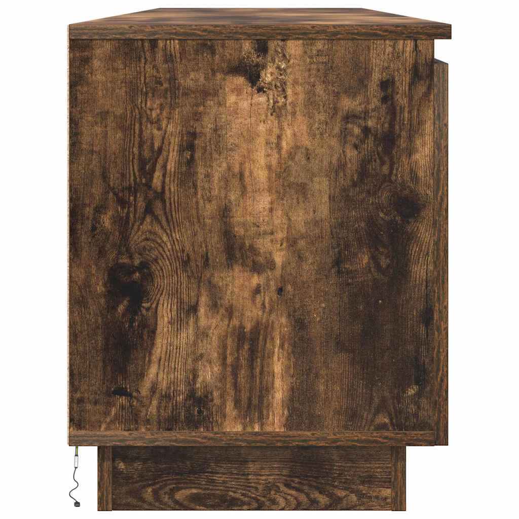 vidaXL TV-Schränk Geräucherte Eiche 180 x 38 x 49 cm Holzwerkstoff