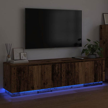 vidaXL LED-TV-Dashboard Altholz 180 x 38 x 49 cm Holzwerkstoff