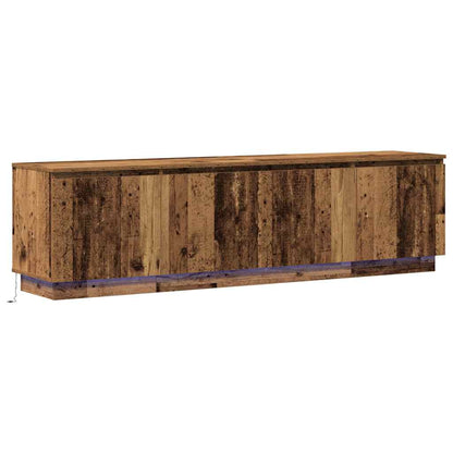 vidaXL LED-TV-Dashboard Altholz 180 x 38 x 49 cm Holzwerkstoff