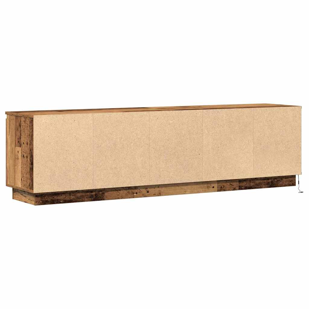 vidaXL LED-TV-Dashboard Altholz 180 x 38 x 49 cm Holzwerkstoff