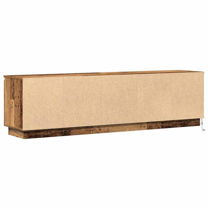 vidaXL LED-TV-Dashboard Altholz 180 x 38 x 49 cm Holzwerkstoff