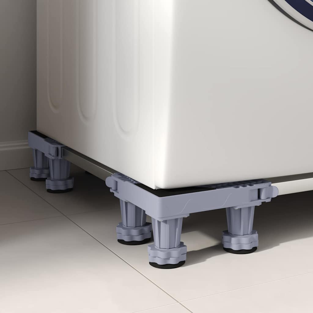 Waschmaschinensockel Grau 67 x 67 x 12 cm Edelstahl