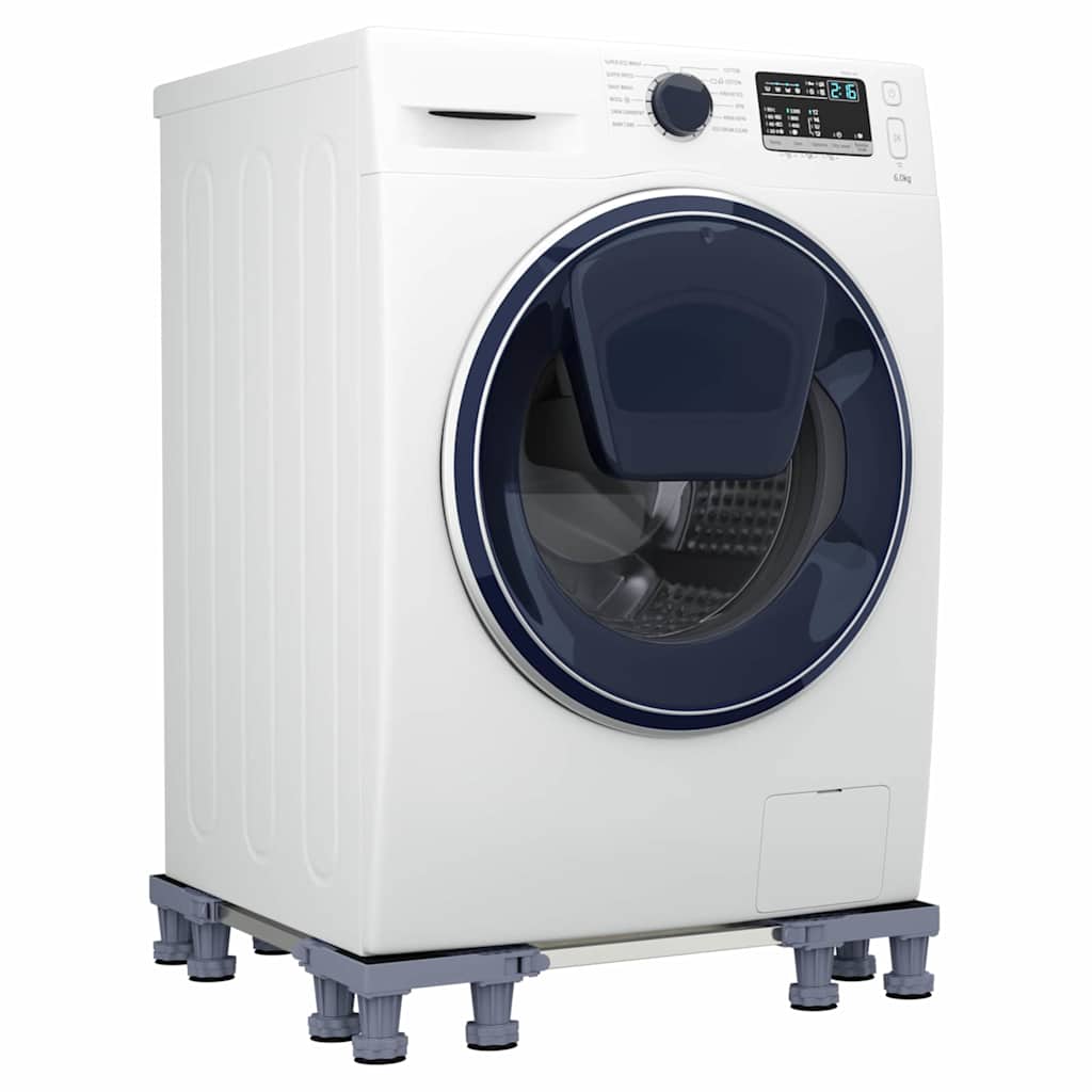 Waschmaschinensockel Grau 67 x 67 x 12 cm Edelstahl