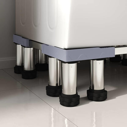 Waschmaschinensockel Grau 67 x 67 x 21,5 cm Edelstahl