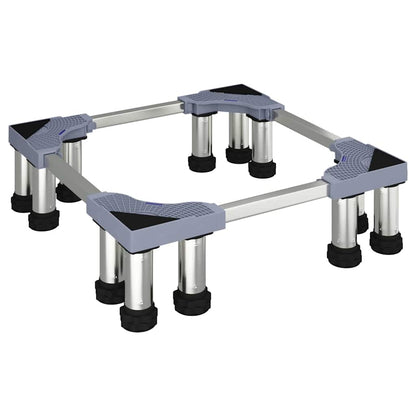 Waschmaschinensockel Grau 67 x 67 x 21,5 cm Edelstahl