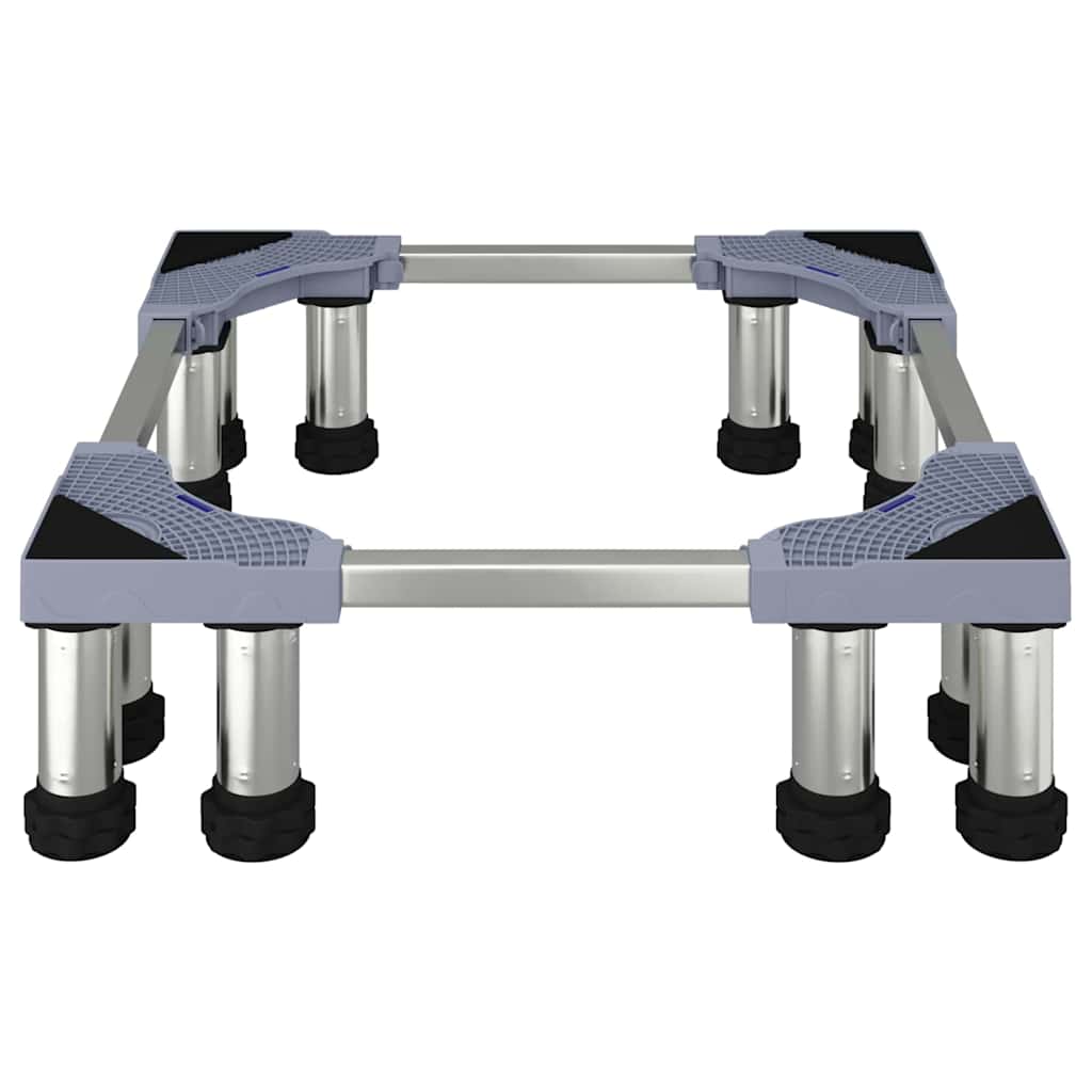 Waschmaschinensockel Grau 67 x 67 x 21,5 cm Edelstahl