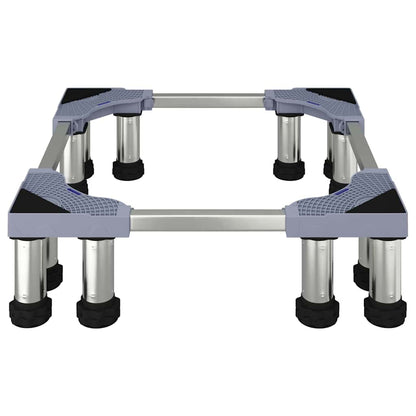 Waschmaschinensockel Grau 67 x 67 x 21,5 cm Edelstahl