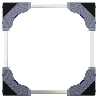 Waschmaschinensockel Grau 67 x 67 x 21,5 cm Edelstahl