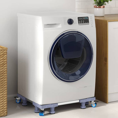 Waschmaschinensockel Grau 66 x 66 x 12 cm Edelstahl