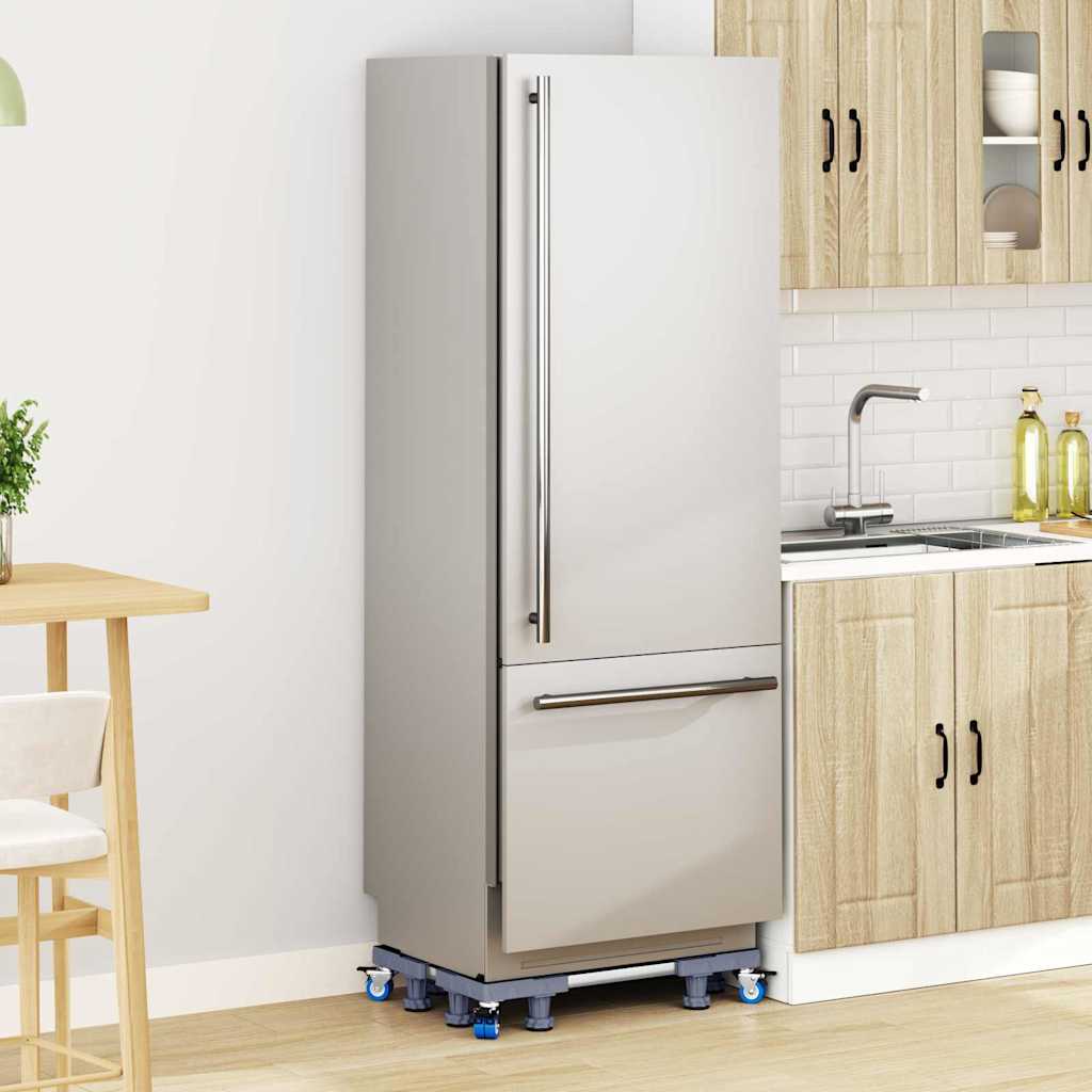 Waschmaschinensockel Grau 66 x 66 x 12 cm Edelstahl