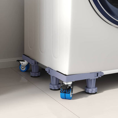 Waschmaschinensockel Grau 67 x 67 x 12 cm Edelstahl