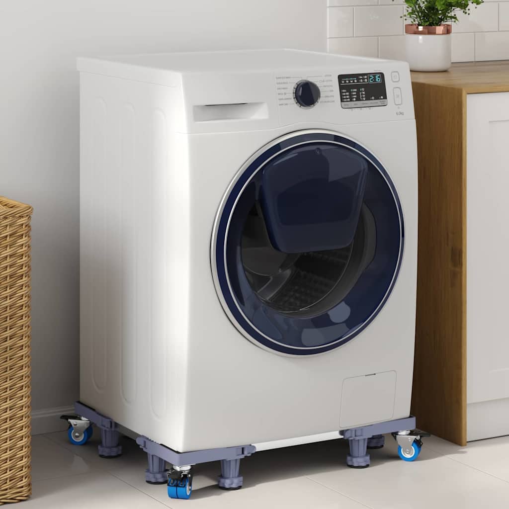 Waschmaschinensockel Grau 67 x 67 x 12 cm Edelstahl