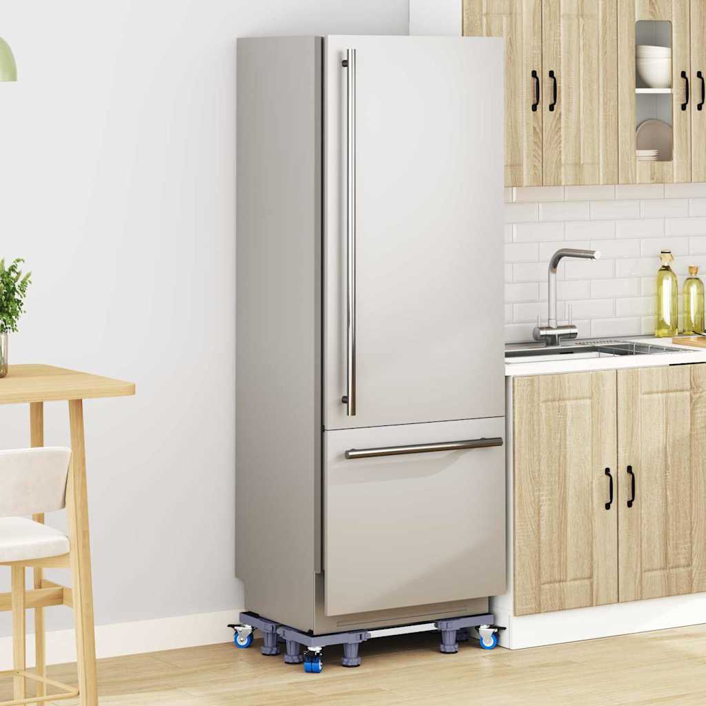 Waschmaschinensockel Grau 67 x 67 x 12 cm Edelstahl