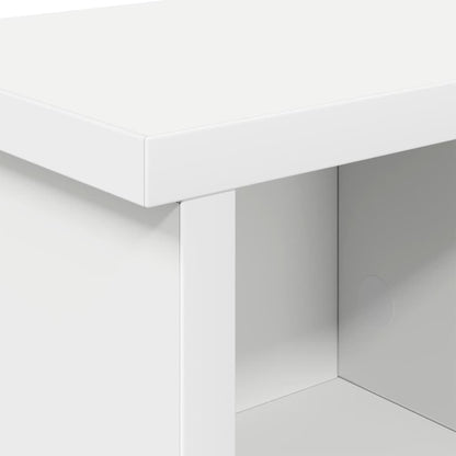 vidaXL Wandmontierter Kleiderständer mit Regal Weiß 50 x 16 x 26 cm