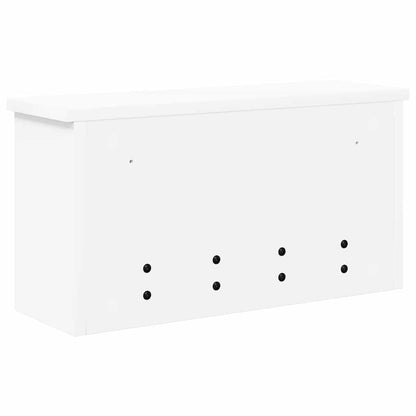 vidaXL Wandmontierter Kleiderständer mit Regal Weiß 50 x 16 x 26 cm
