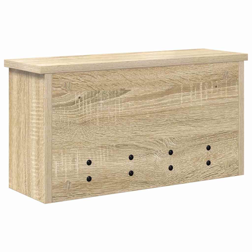 vidaXL Wandmontierter Kleiderständer Sonoma-Eiche 50 x 16 x 26 cm