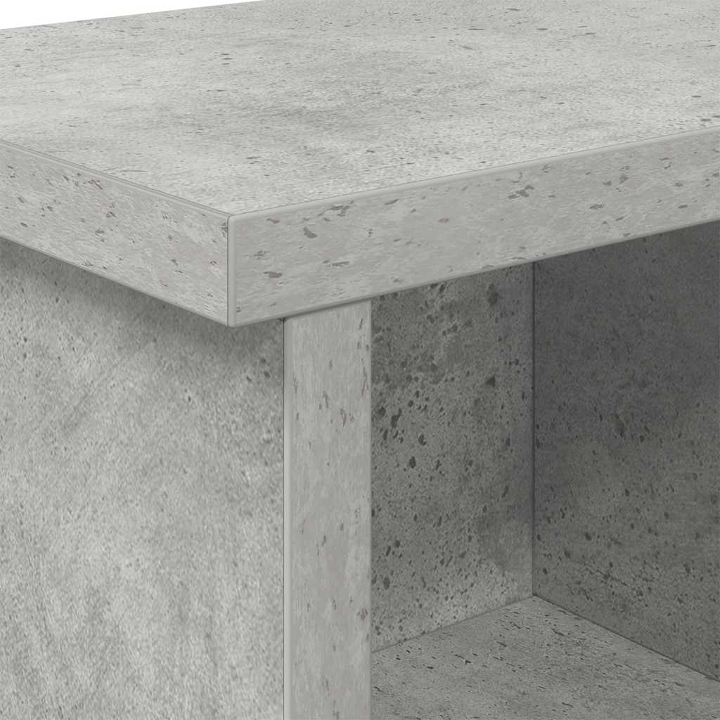 vidaXL Wandmontierter Kleiderständer Betongrau 50 x 16 x 26 cm