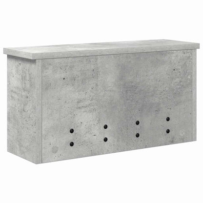 vidaXL Wandmontierter Kleiderständer Betongrau 50 x 16 x 26 cm