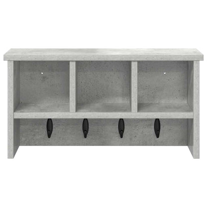 vidaXL Wandmontierter Kleiderständer Betongrau 50 x 16 x 26 cm