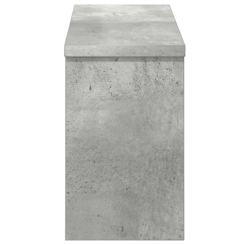 vidaXL Wandmontierter Kleiderständer Betongrau 50 x 16 x 26 cm