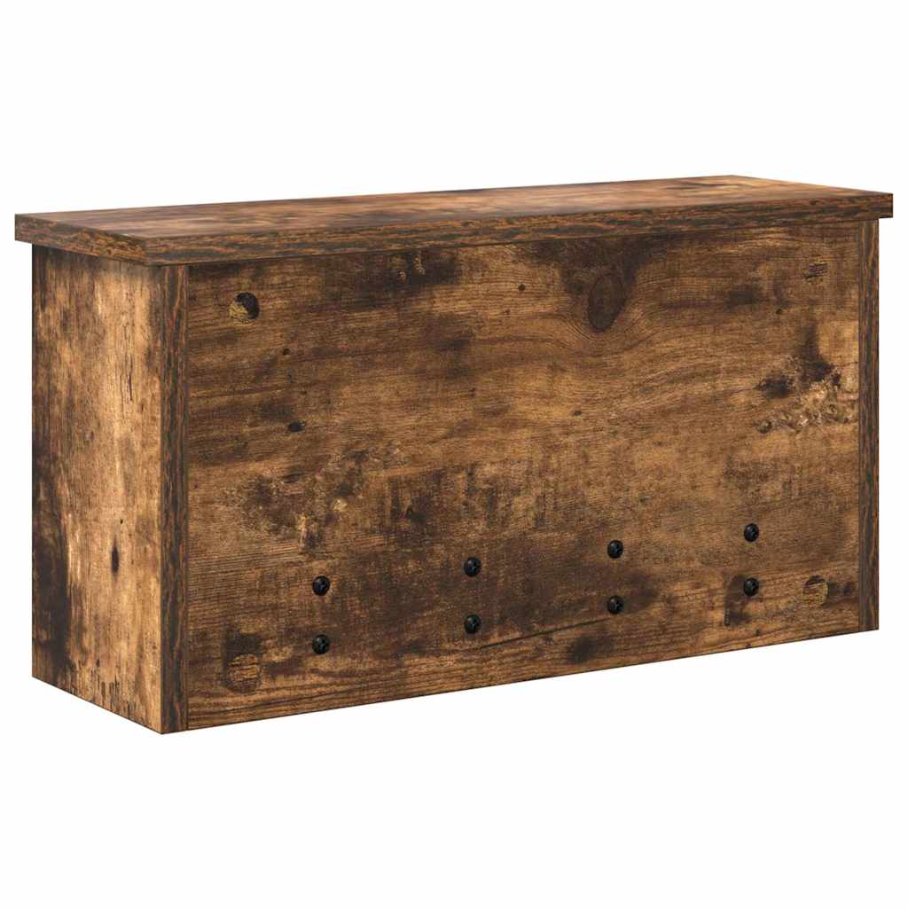 vidaXL Wandmontierter Kleiderständer Räuchereiche 50 x 16 x 26 cm