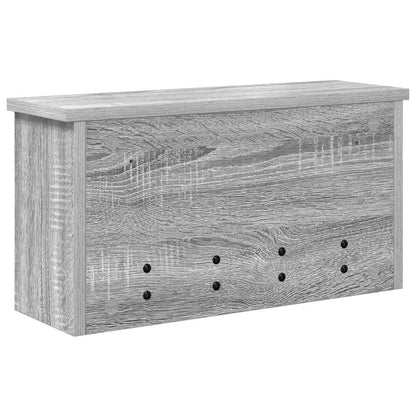 vidaXL Wandmontierter Kleiderständer Grau Sonoma 50 x 16 x 26 cm