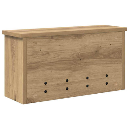 vidaXL Wandmontierter Kleiderständer Artisan-Eiche 50 x 16 x 26 cm